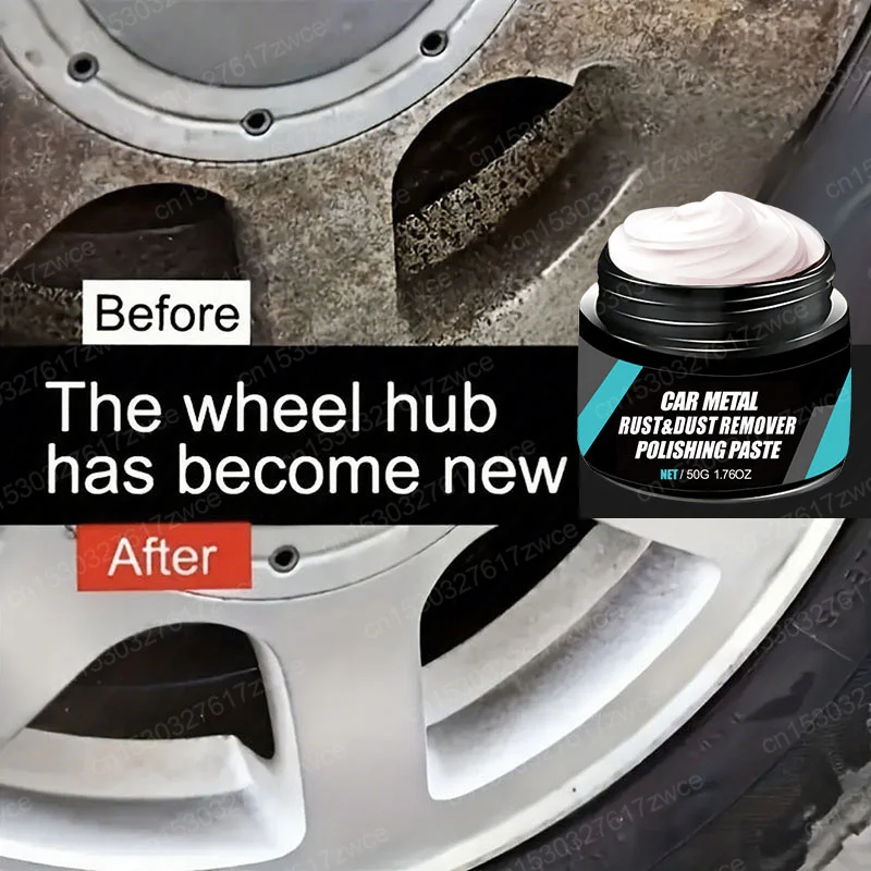 Car Universal Metal Wheel Hub Rust Scratch Repair Polishing Wax Auto Metal Oxidize Rust Reconditioning Cream Wheel Hub Polish