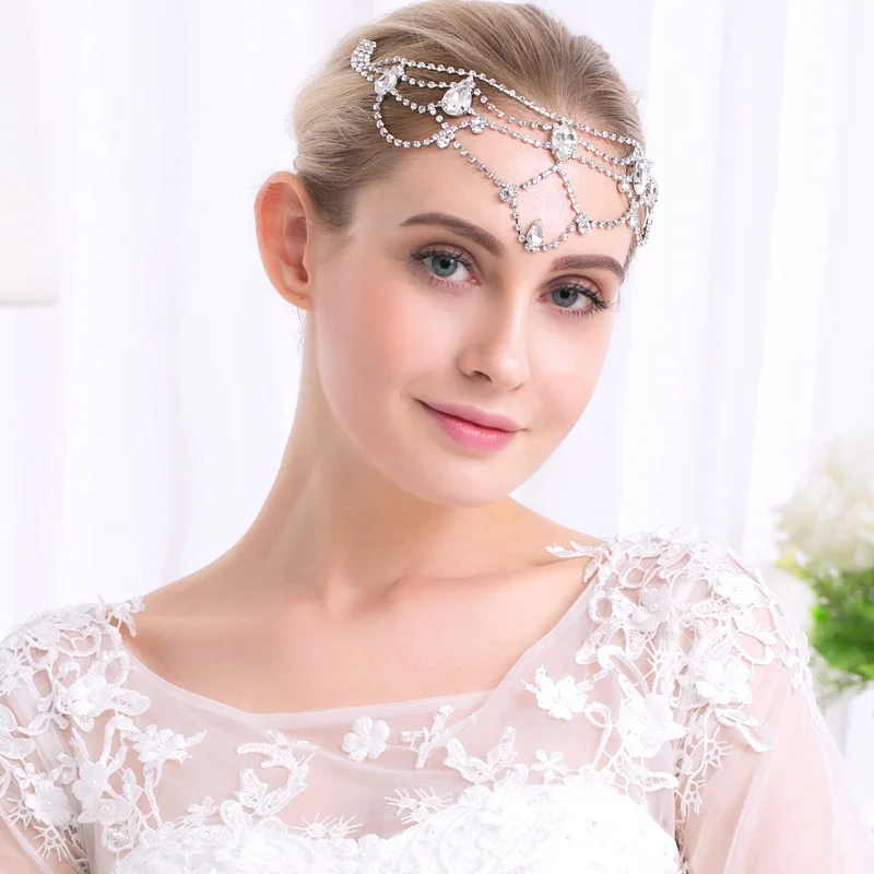 

Creative Design Comb Headdress for Women Luxury Rhinestones Bride Hair Decoration