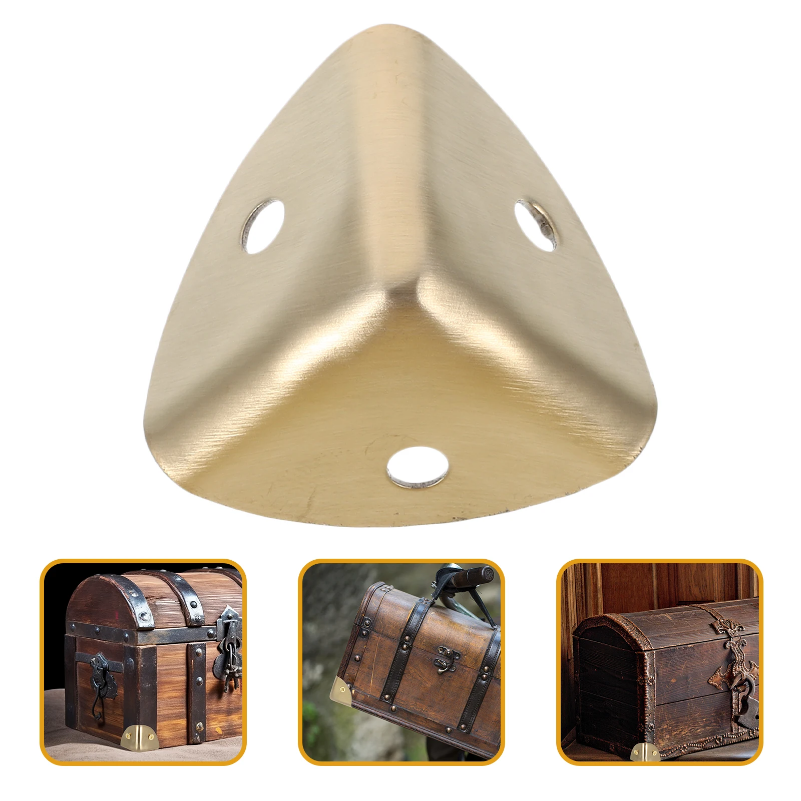 

8pcs Wooden Box Corner Edges Guards Furniture Jewelry Box Corner Protectors For Cabinet Dresser Stainless Steel Angle Code