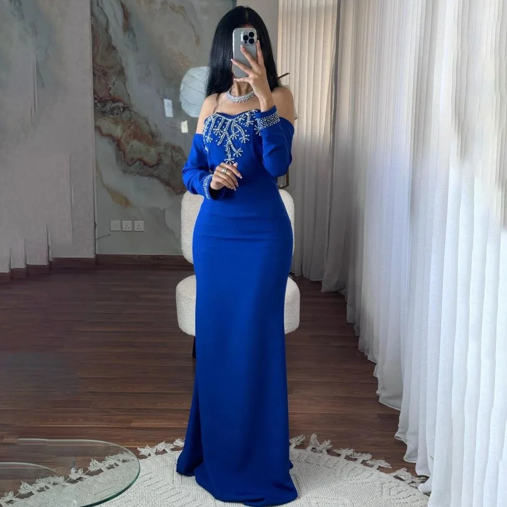Customized Evening Dress Gorgeous Satin Beading Prom Dresses Ruched Formal Occasion Shining Sweetheart Party Gown Robe Soiree