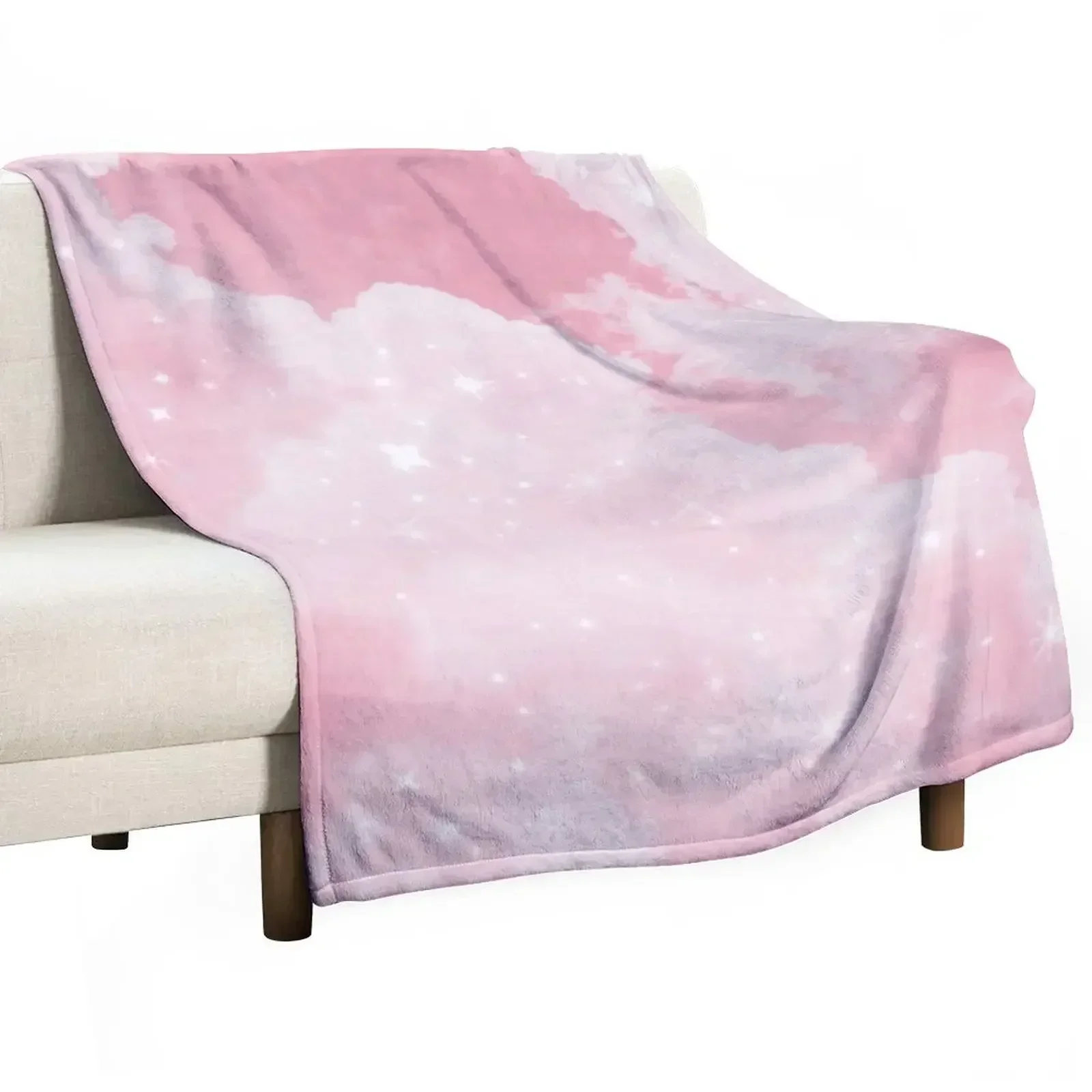 Pink Clouds Sparkling Throw Blanket Travel Quilt Baby Decoratives Tourist Blankets Sofas Of Decoration Blankets