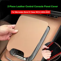 For Mercedes Benz E Class W214 E260 E300 2024 Interior AccessoriesCar Central Console Panel Leather Protective Cover Frame Trim