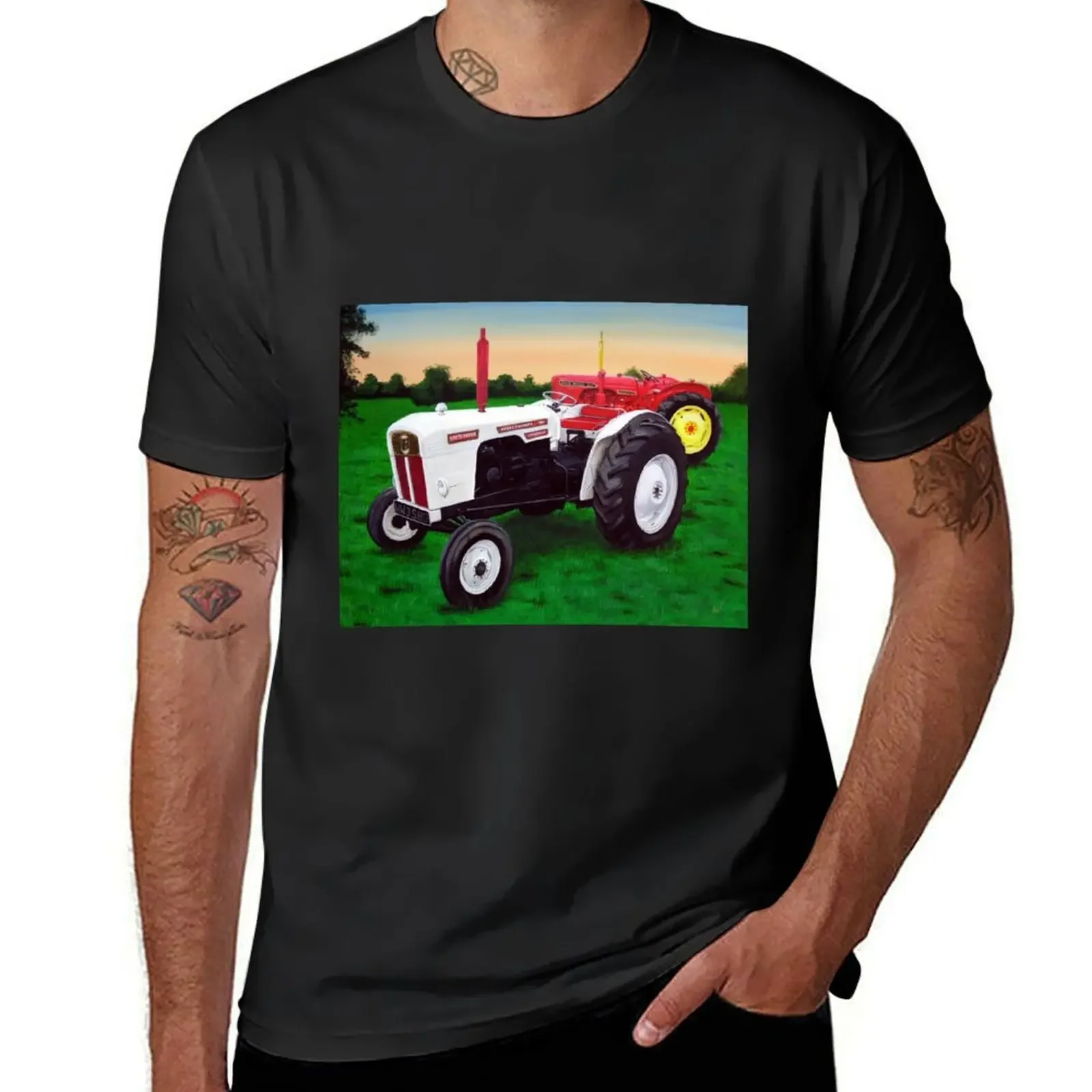 

David Brown Classic Tractors Painting T-Shirt tops cute clothes anime stuff summer tops tee shirts for men