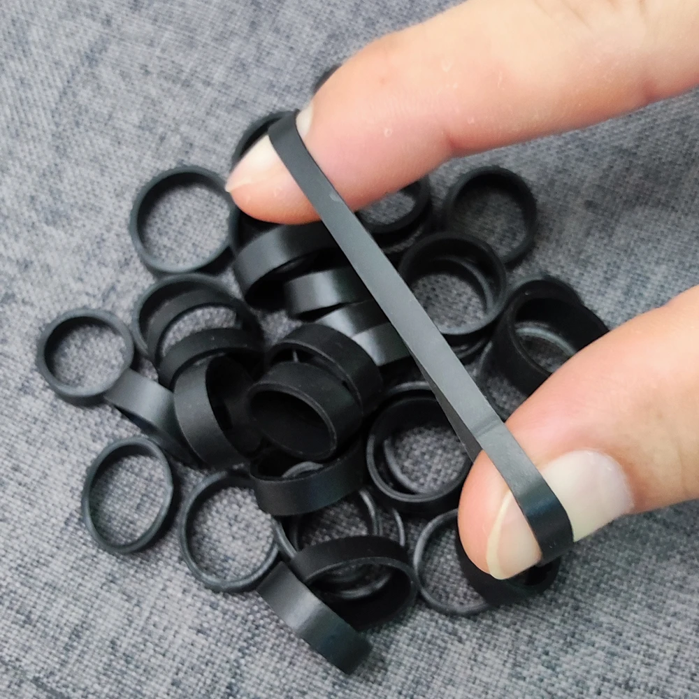 500 Pcs Black O Rings Elastic Rubber Bands Stretchable Latex Rings Supplies For Home Stationery Office Package Stretchable Band