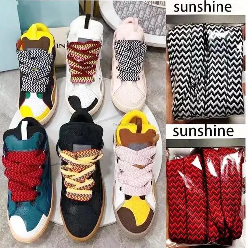 Mode Luxus Marke Flache Schnürsenkel für Turnschuhe Wellenförmige Brot Schnürsenkel Trend Schuhe Spitze Schnürsenkel Breite 1,5 cm/2 cm/3 cm Schnürsenkel – Detail 8