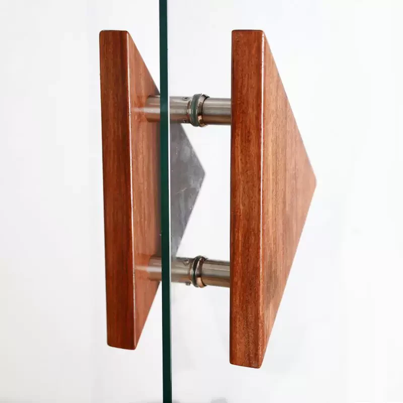 

Solid Wood Triangle Door Handle – Glass Door Pull, Minimalist Design for Clothing Boutique (B&B), Hotel & Wooden Doors