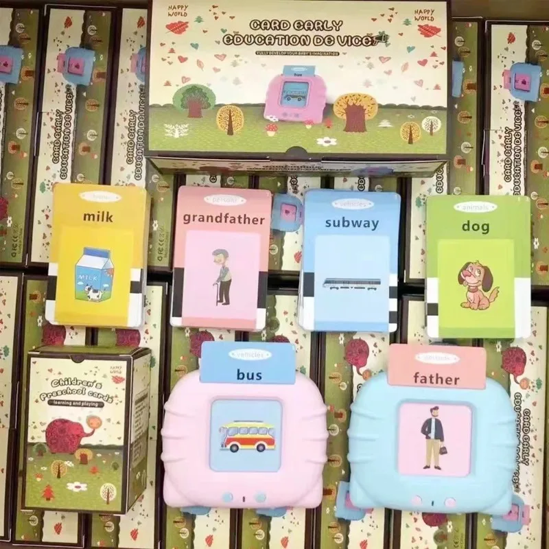 Carte Flash pour l'éducation précoce, jouets d'apprentissage, cartes flash parlantes pour enfants d'âge préscolaire, livre Audio électronique anglais, Machine cadeau