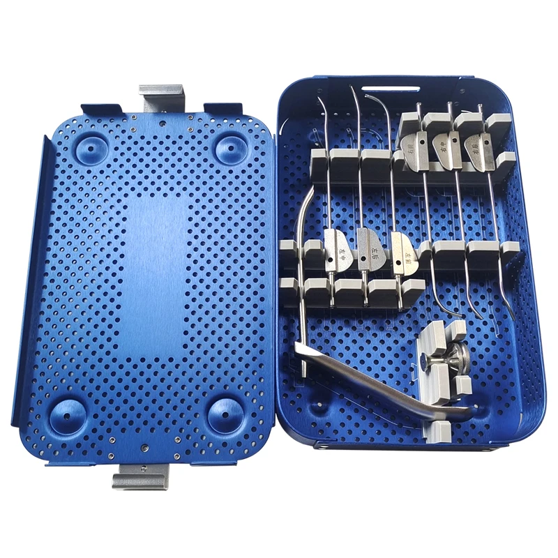 

GREATLH Surgical Orthopedic Instruments Meniscus Suture Instrument Set Sterilization Box Medical Surgical Instruments