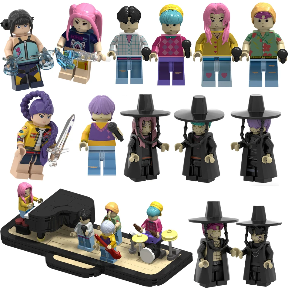 Nieuwe Monster Hunt mannen Team Rumizazoi Assembleert Bouwstenen Handgemaakte Koreaanse mannen Team Mantel Bouwstenen Speelgoed