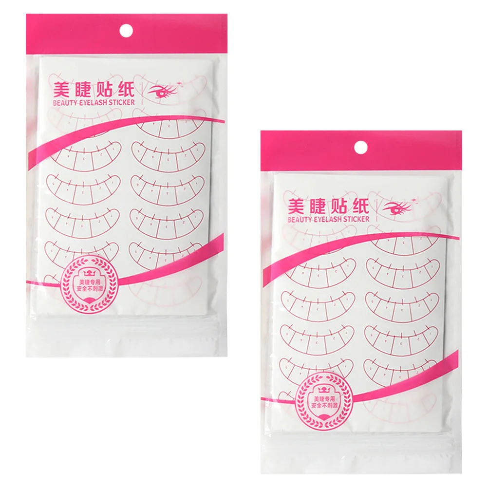 

2pcs Five Point Eyelash Extension Sticker Under Eye Pads Lash Isolation Grafted Eyelashes Positioning Patch Makeup Tool