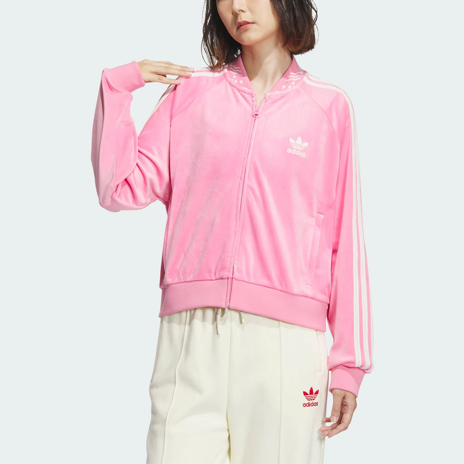 Adidas Official Authentic Three Stripes New Year Edition Women's Fashion Casual Jacket IX4223