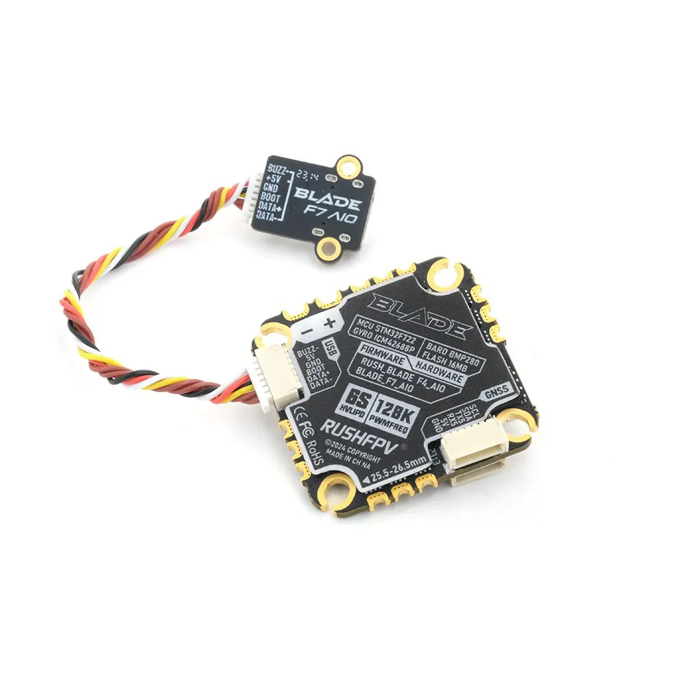RUSHFPV BLADE F7 45A  AIO Flight Controller & ESC Combo BLHELI_32 45A 4in1 ESC 3-6S LiPo for FPV Freestyle Drone