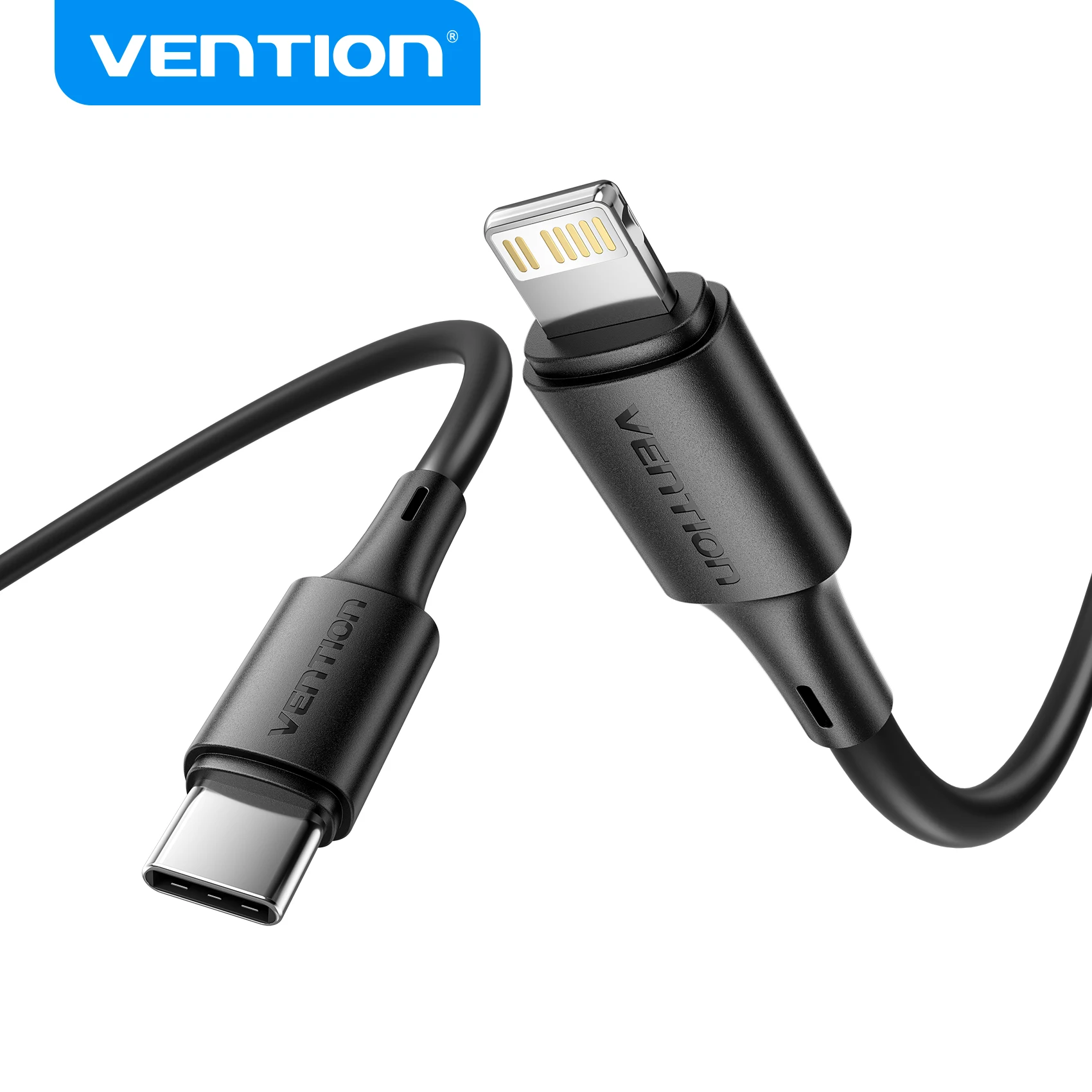 Vention Lightning-Kabel USB-C zu Lightning 3A USB-C-Kabel PD27W Typ-C Schnellladekabel Datenkabel 0,25m/0,9m/1,8m für iPhone 14 13 12