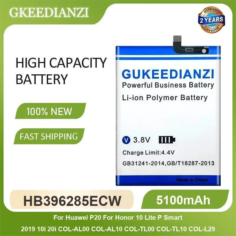 Battery For Huawei P30 P40 P50 Mate 20 Pro Ascend P10 P9 P8 P7 Plus Lite P Smart HB486486ECW HB396285ECW HB386280ECW HB366481ECW