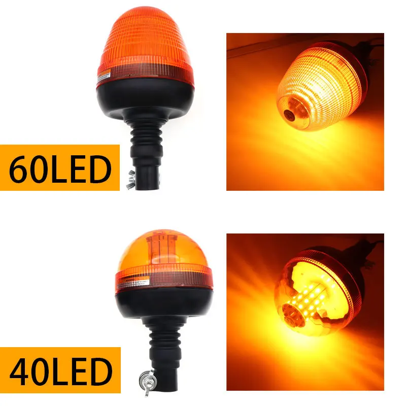 

12V-24V LED 3 Modes Tractor Beacon Light Rotating Beacon Rotary Warning Flashing Emergency Strobe Light Signal Lamp Truck Car