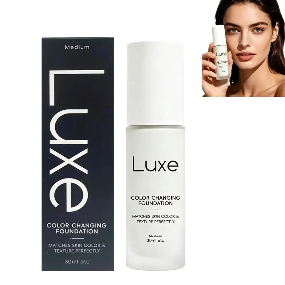 30ml Original Luxe Color Changing Foundation Natural Base Makeup Match Skin Tone Light-to-medium High Cover Lasting Foundation