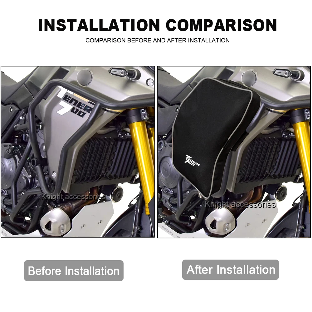 Motorcycle Frame Crash Bars Waterproof Bag Repair Tool Placement Bag For TENERE 700 Tenere700  TENERE 700 2025