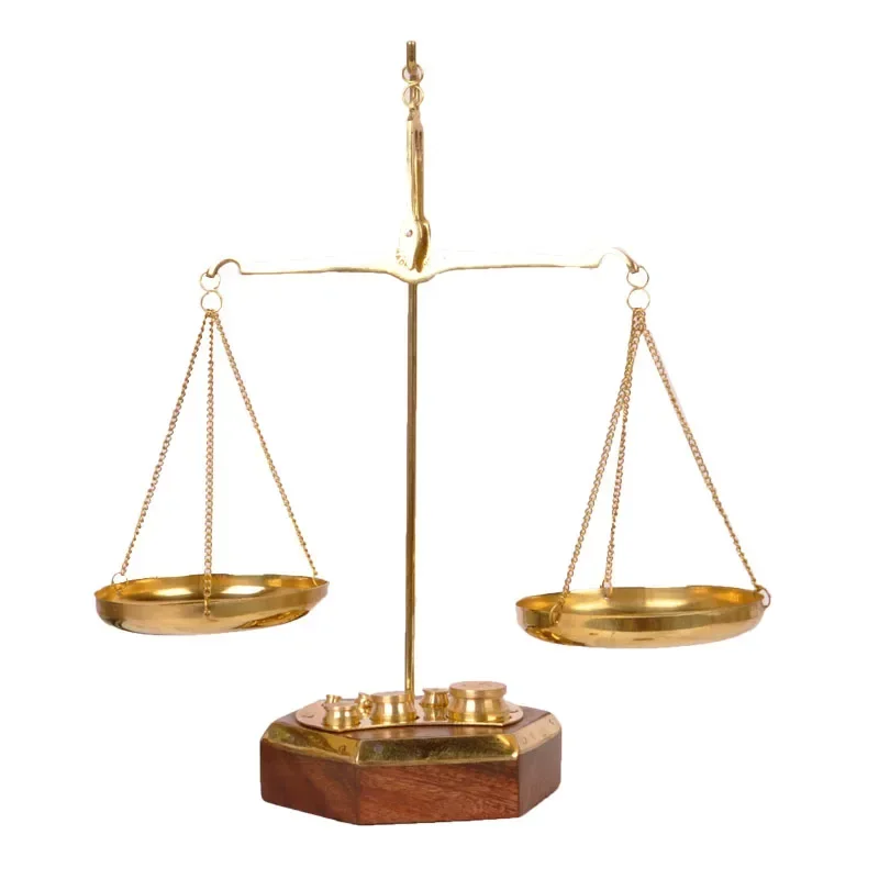 Copper Balance Decoration Lawyer Office Pure Copper Opening Retro Desktop Fortune Scales Legal Gift