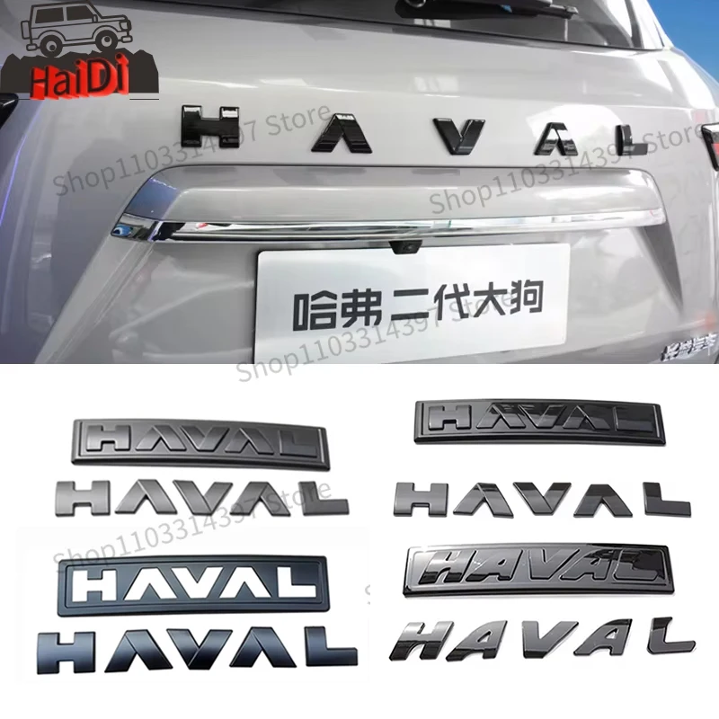 Haval Logo Badge Emblem ABS Sticker For GWM Haval Dargo Jolion F7\F7X H5 H6 PHEV Front Rear Grille Hood Decal Replace Sticker