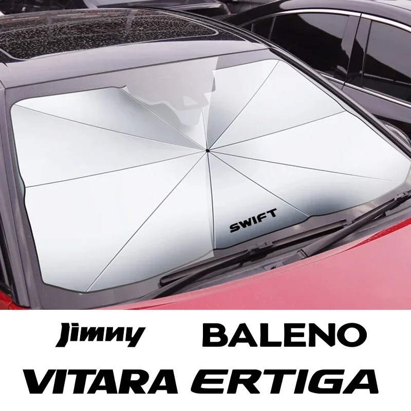 Car Front Shading Car Windshield Sunshade Umbrella For Suzuki Jimny Grand Vitara Equator Ignis Baleno Sx4 Swift Alto accessories