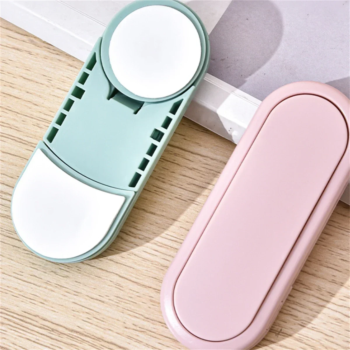 5/10 Pcs Children\'s Drawer Safety Latch Cabinet Door Protection Baby Anti Pinch Hand Invisible Lock Opposite Door Wardrobe Lock