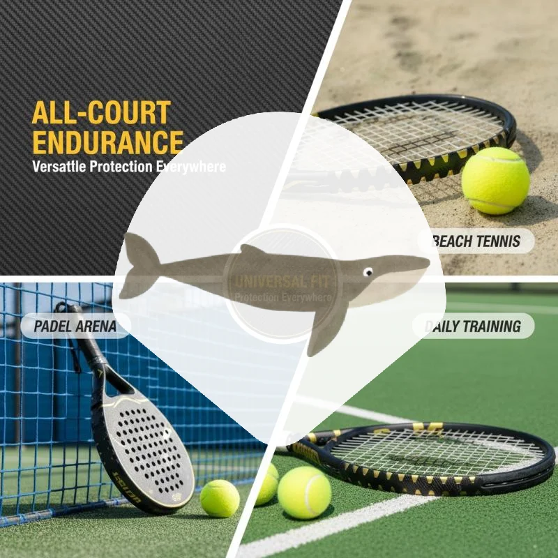 Anti-Wear TPU Plaid Padel Racket Frame Guard Tape Self-Adhesive Scratch Resistant Strip for Padel Matches