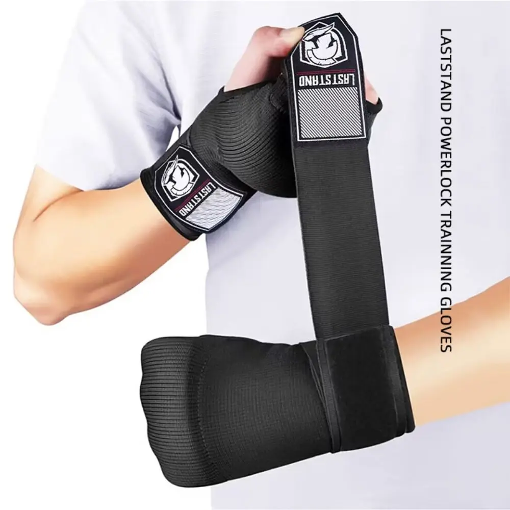 

Durable Cotton Gel Boxing Gloves Half Finger Karate Muay Thai Training Punching Gloves Wear Resistant Workout Gloves Men Women