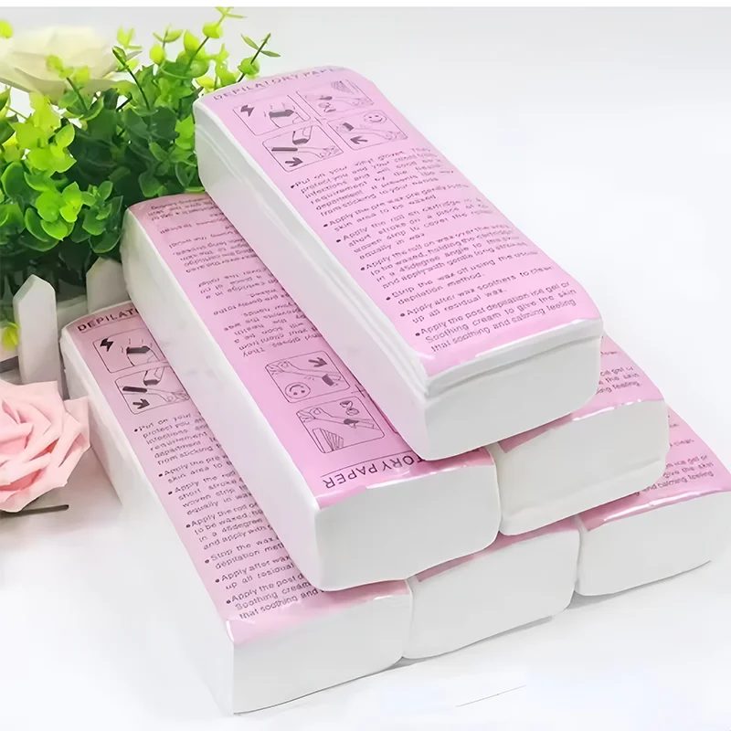 100PCS Women Men Hair Removal Wax Paper Nonwoven High Quality Body Leg Am Hair Removal Epilator Wax Strp Paper Roll