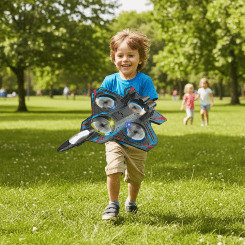 EPP Foam Remote Control Foam Fighter Rechargeable 2.4G Stunt Four Motor Helicopter with Light Gravity Sensing