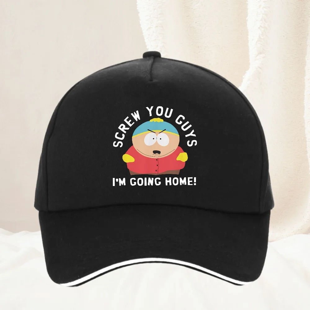 Ropa Hombre Crazy South Park Funny Cartoon Cute Comic Baseball Cap Outdoor Summer Adjustable Cap Snapback hat for Men
