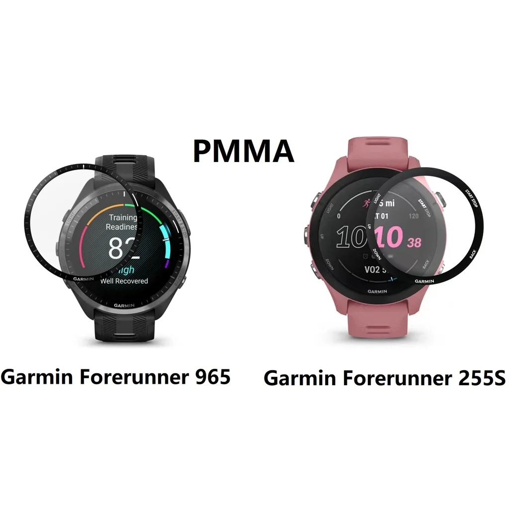 Tempered Glass and PMMA Screen Protector for Garmin Forerunner 955 965 255 255S Anti-Scratch cover