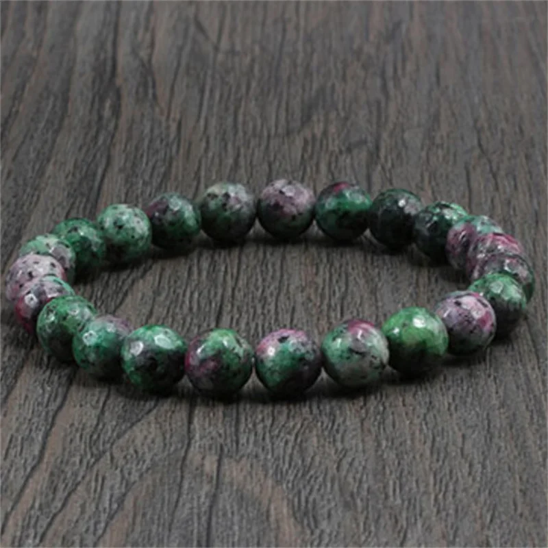 Charm Geniune Natural Epidote Zoisite Stone Bead Bracelet Homme Bracelet Made of Natural Stone Fashion Gifts Jewelry for Women