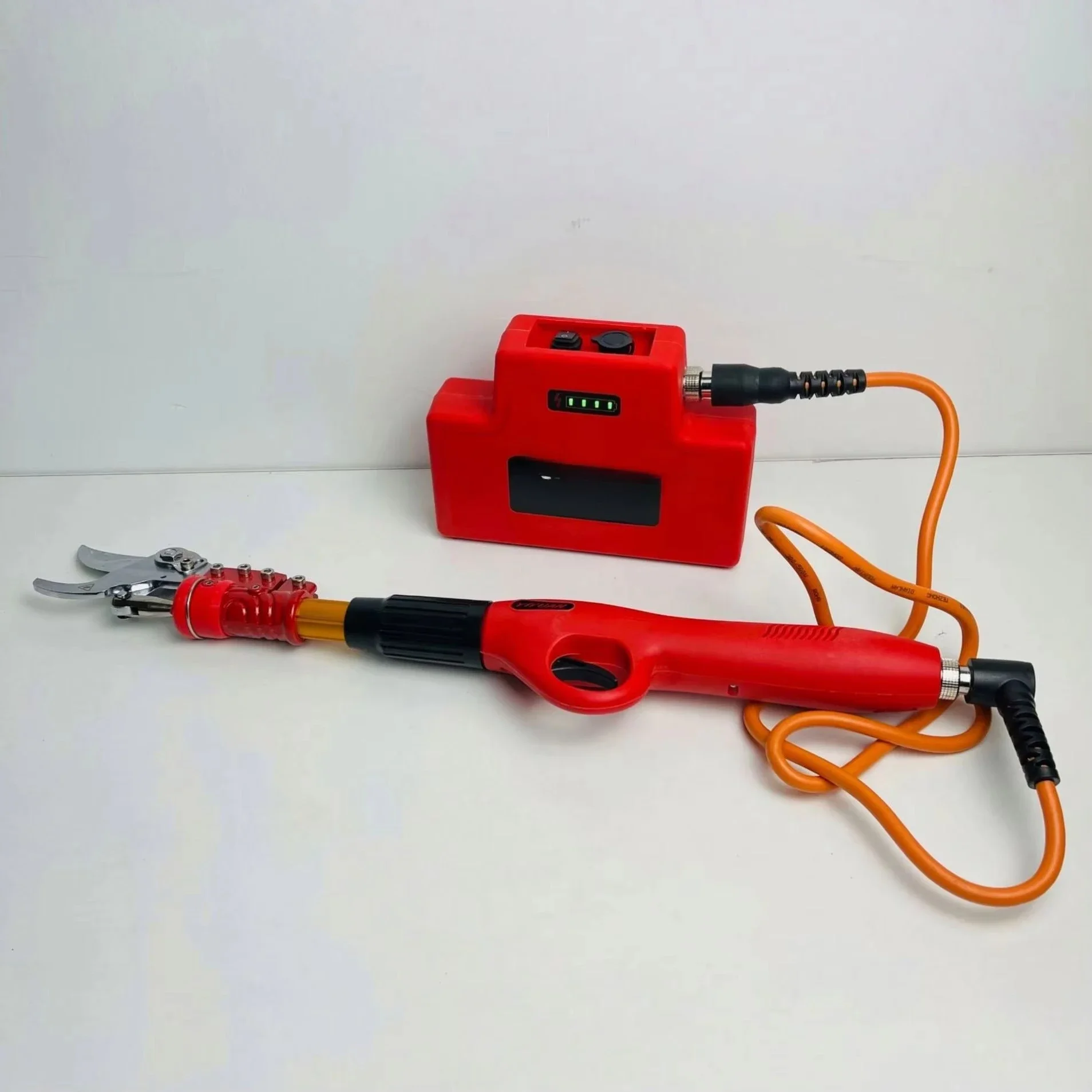 The New Hand-held High-power Electric Pruning Scissors Lengthened Rod Fruit Tree Round Forest Pruning Tool