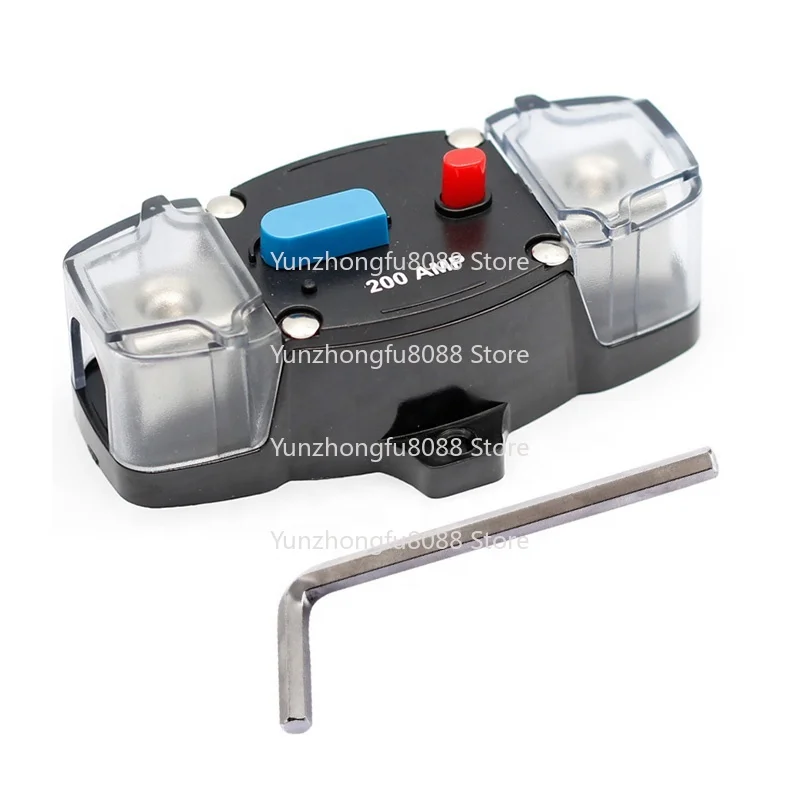 

Mini 12-48vdc DC Fuse Holder 30A-300A Automotive Stereo Terminal In-Line Circuit Breaker Plastic Marine Overload Protector