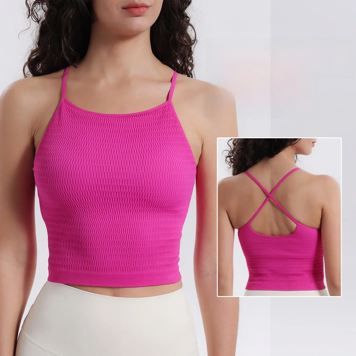 

Новый спортивный бюстгальтер для йоги на одной чашке, камзол с запахом для бега, танцев, красивая спина, женская майка для фитнеса