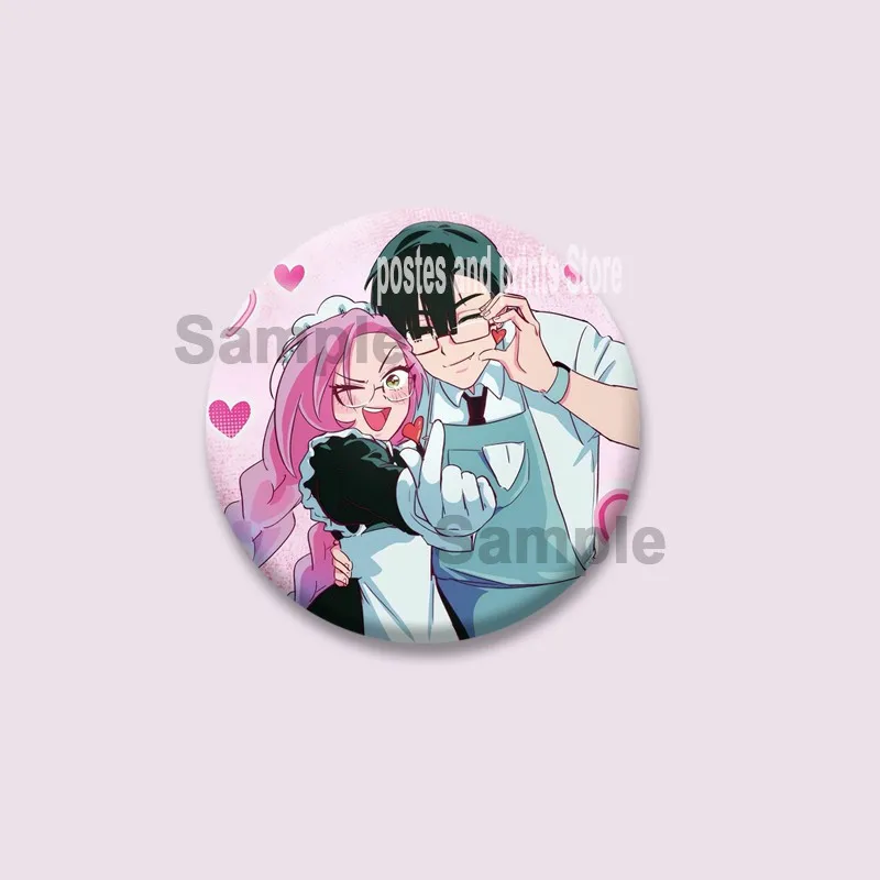 Custom Anime Peripheral ALIEN STAGE Round Brooch Pins for Backpack Clothes Decor Cartoon Collar Badge Jewelry Gift for Friends