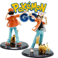 Anime Pokemon Figures  Ash Ketchum Pikachu Action Figures Version PVC Christmas Gifts Model Boy Collection Toys Birthday Gifts