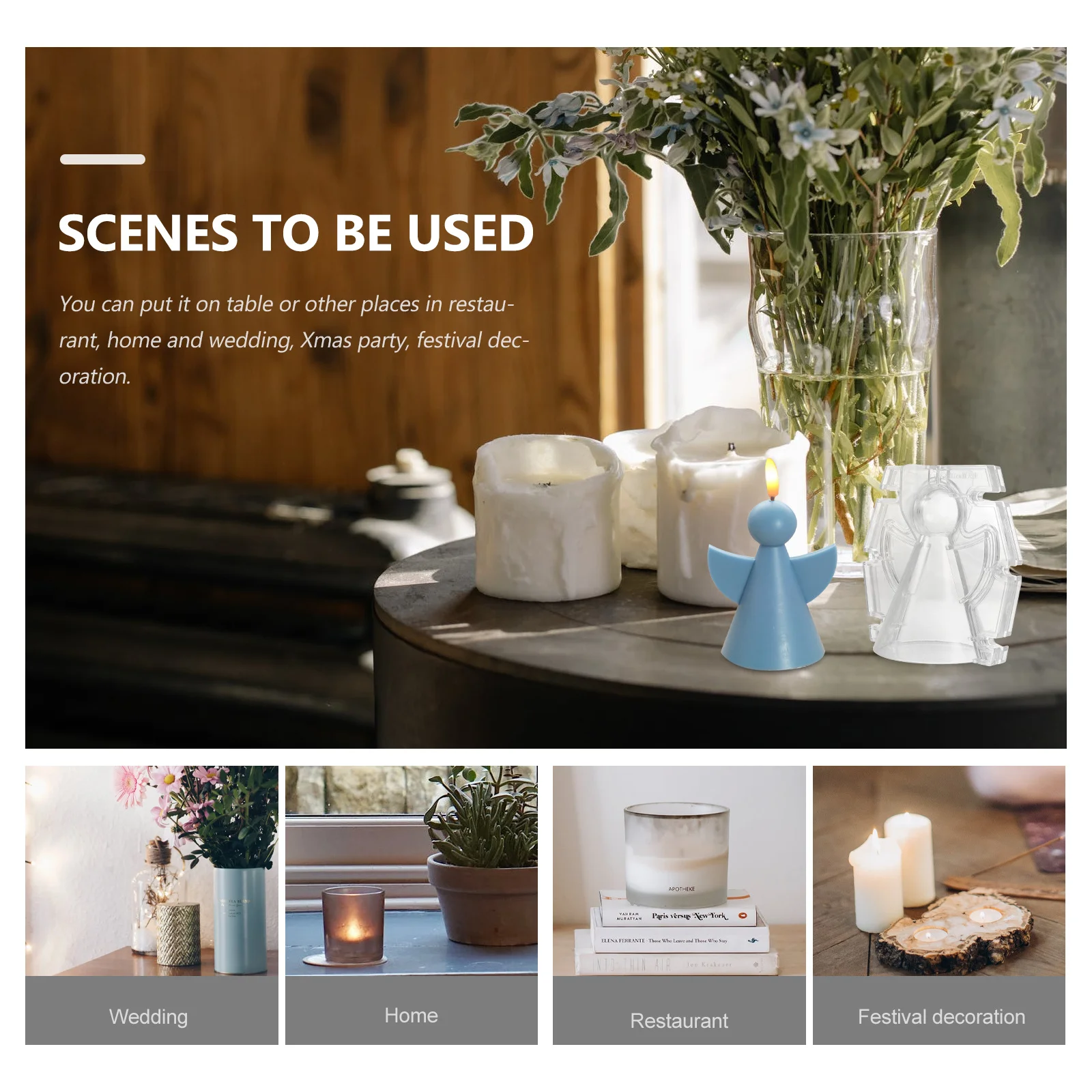 

1Set Angel Mold Plastic DIY Mold Creative Scented Handmade Making Tool Desktop Ornament Craft Mould