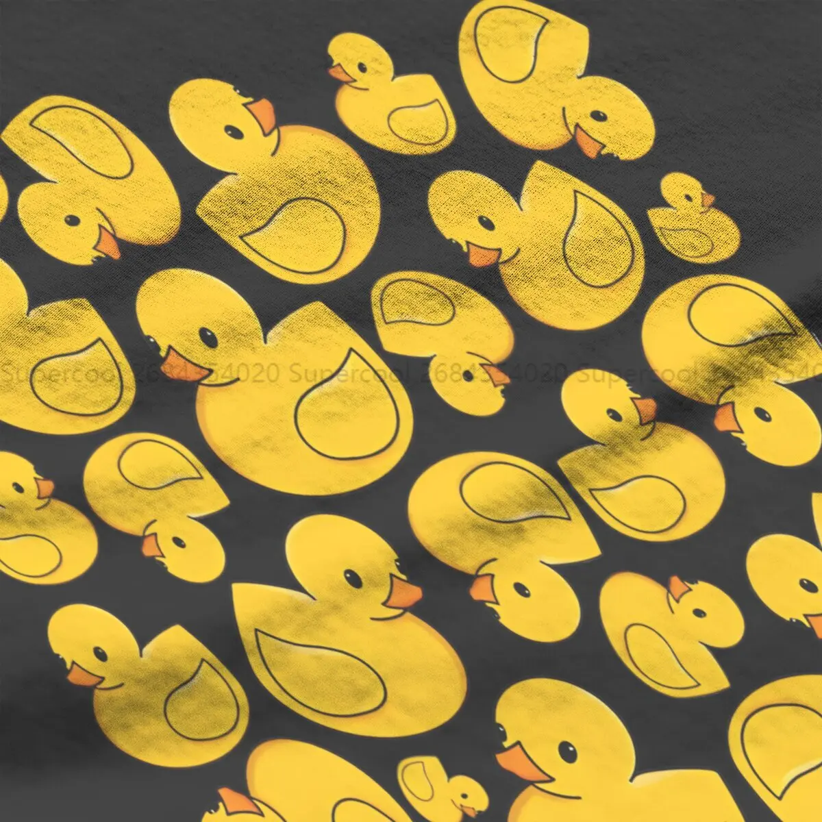 Picture 4: Pattern Casual Polyester TShirt Rubber Duck Printing Tops Leisure T Shirt Female