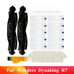 Accesorios de repuesto para aspiradora robótica, cepillo lateral principal, filtro Hepa, trapo para Wonders Dynaking R7, 원더더리더더더다rrr7