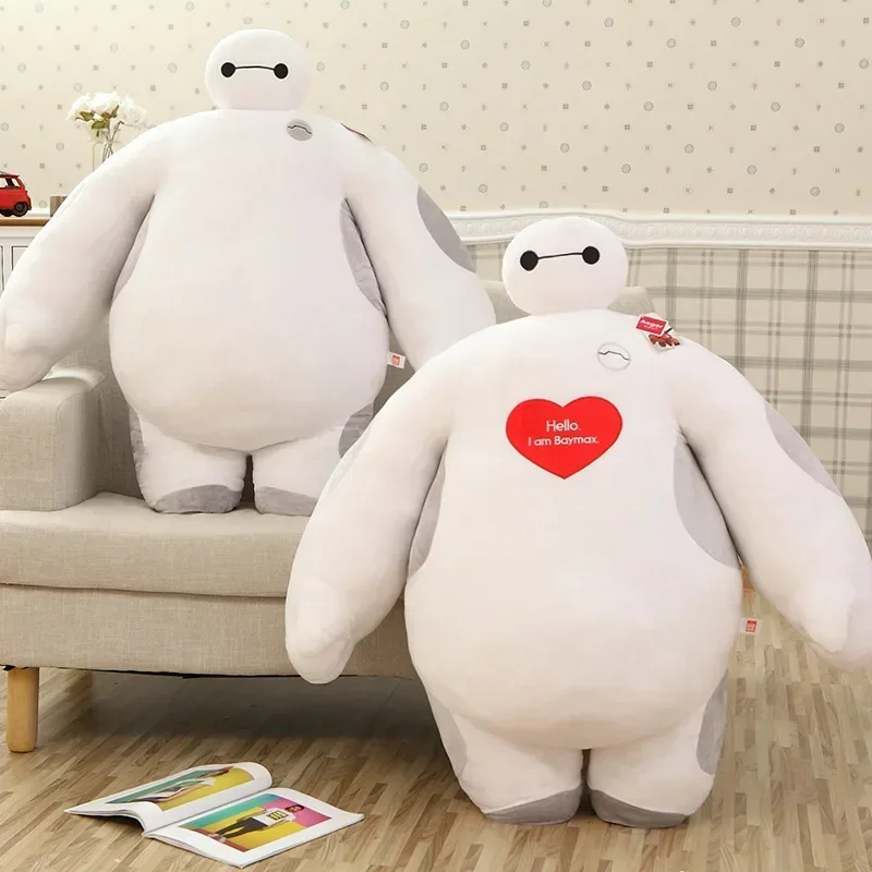 60cm~180cm Large size love Big Hero 6 super loving heart Baymax stuffed Plush toy Full filled doll model kids baby gift