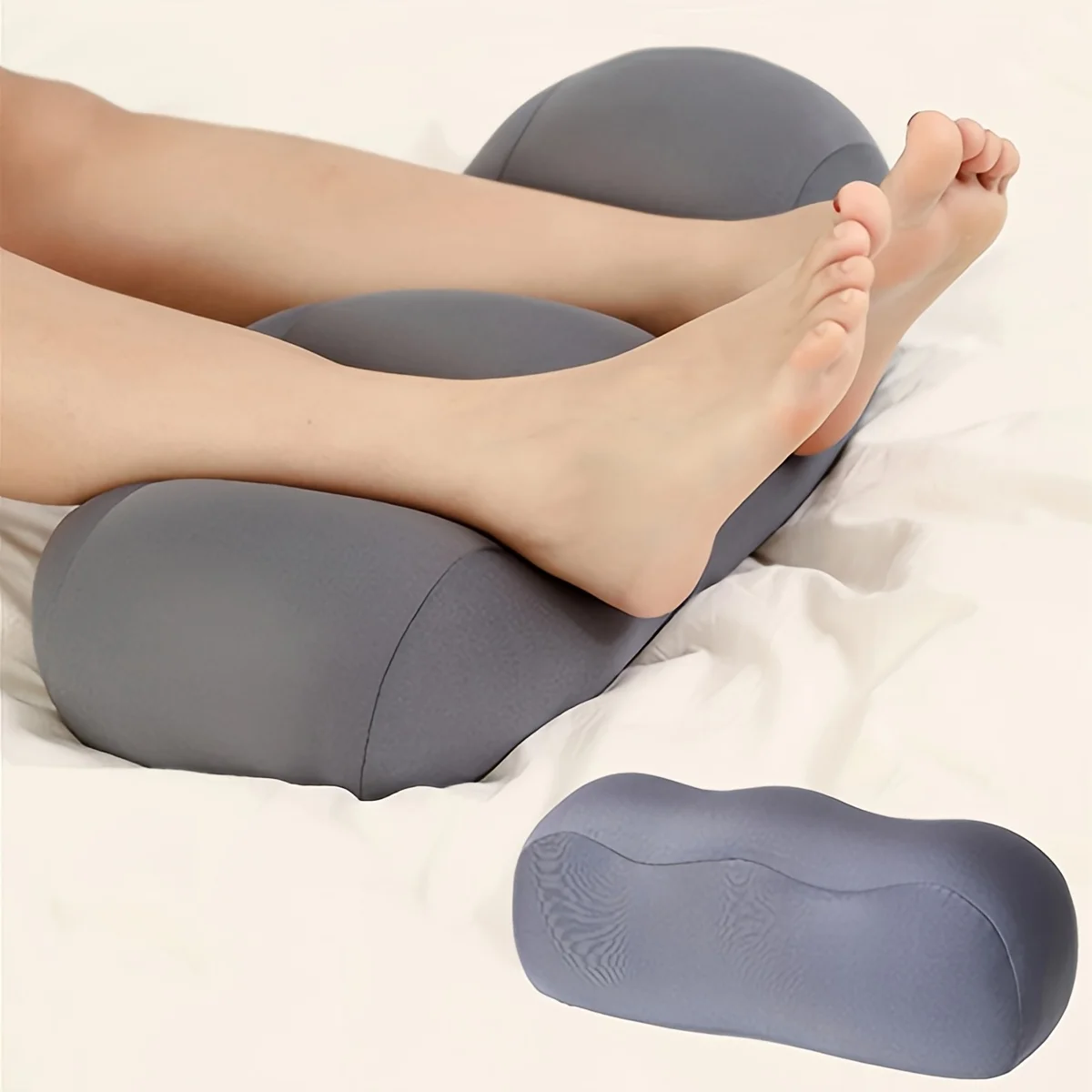 Polyester Leg Pillow for Varicose Veins & Pregnancy, Bed Rest Leg Elevation Cushion for Sleeping Comfort