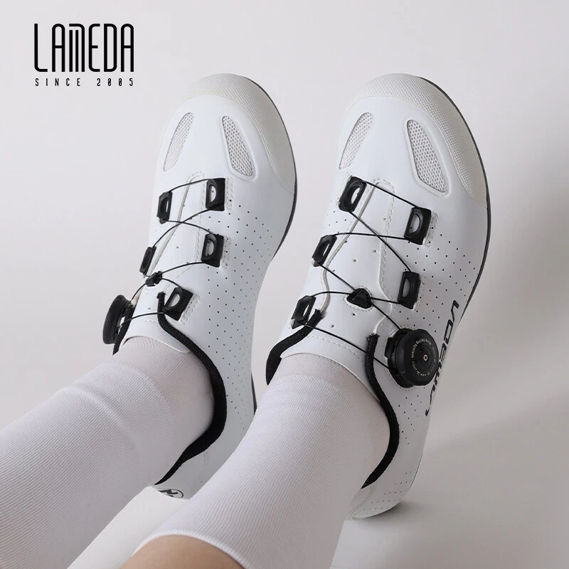 LAMEDA Cycling Shoes Lockless Men Women MTB Road Bike Non Locking Shoes Deodorizing Antibacterial Breathable Bicycle Shoes