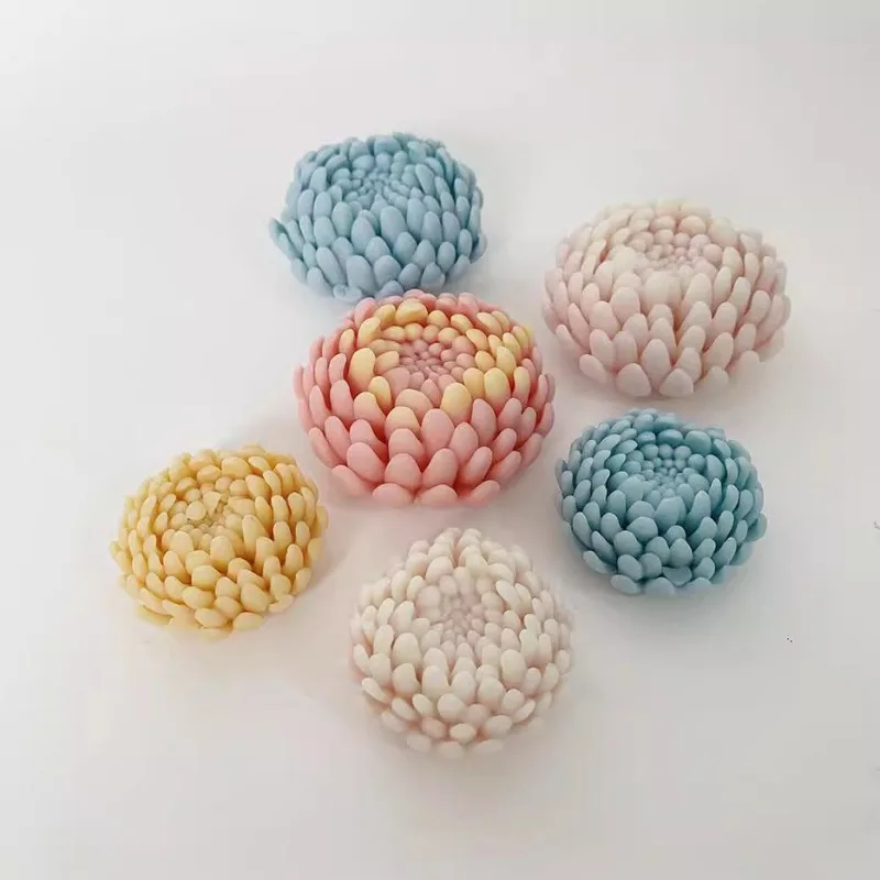 DIY Chrysantheme Kerze Silikon Form 3D Blume Seife Aromatherapie Gips Harz Handwerk Zement Form Handgemachte Kerze, Der Werkzeuge