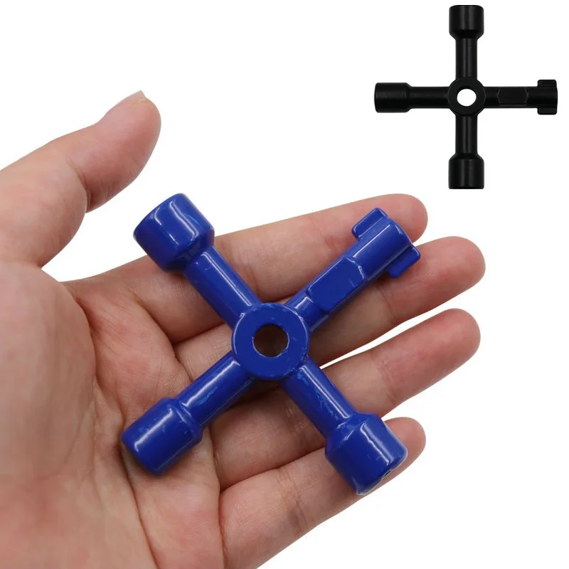 Multifunction Wrench 4 Ways Universal Triangle Wrench Plumber Keys For Gas Electric Meter Cabinets Repair Tools Hand Tools