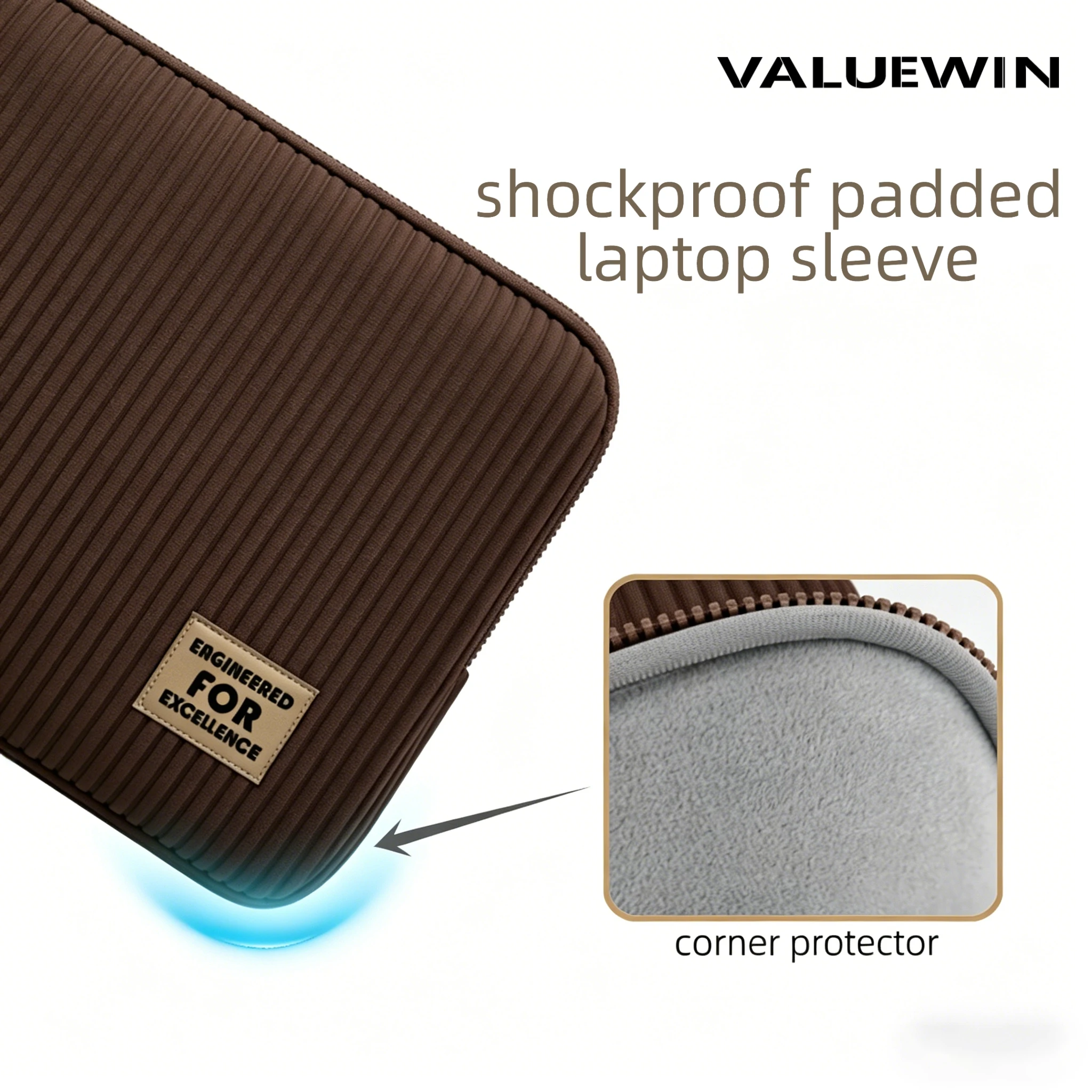14 inch Laptop Sleeve Bag for MacBook Pro Lenovo Surface Dell HP Shockproof Protective Portable Laptop Sleeve for Unisex