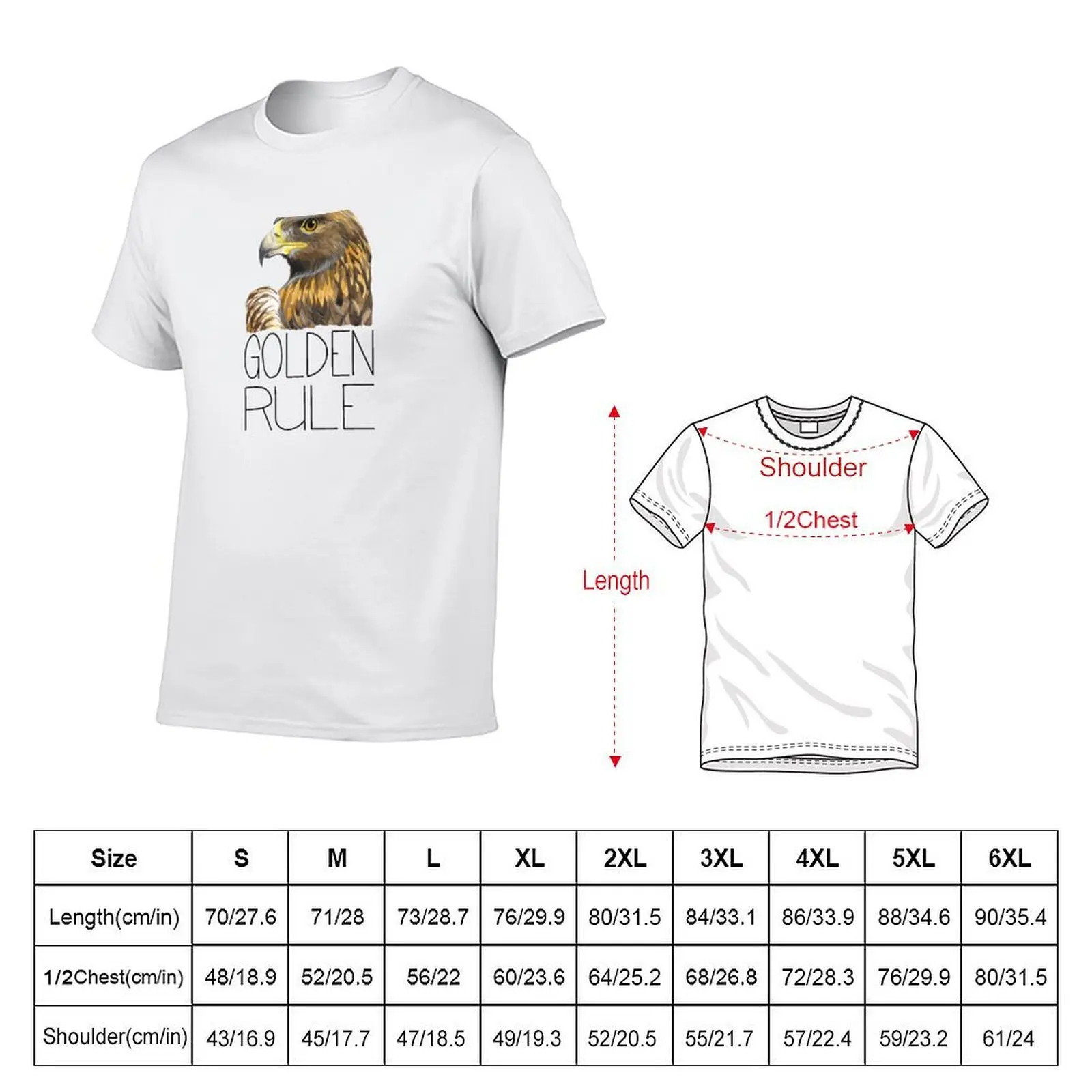 Golden Rule (Golden Eagle) T-Shirt t shirts for man graphic vintage funny t shirts man cotton t shirts man 100% T-shirt