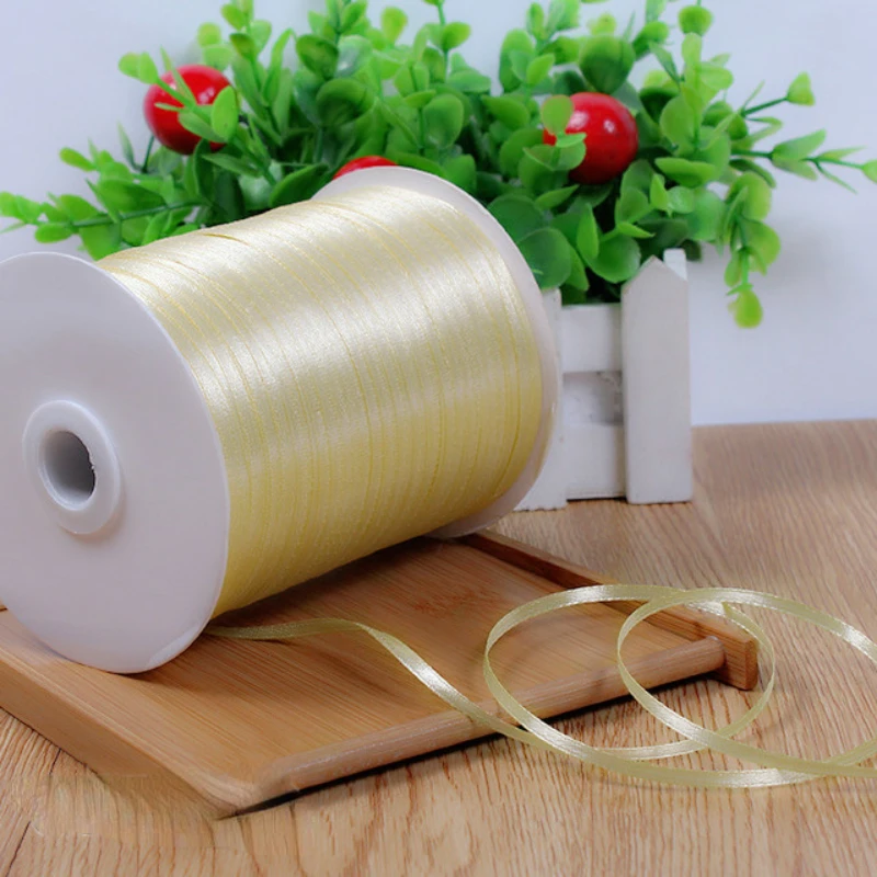 (11yards/lot) 3mm Purple Silk Satin Ribbon Christmas Gift Packaging Ribbons Wedding Party Decoration DIY Scrapbooking Supplies