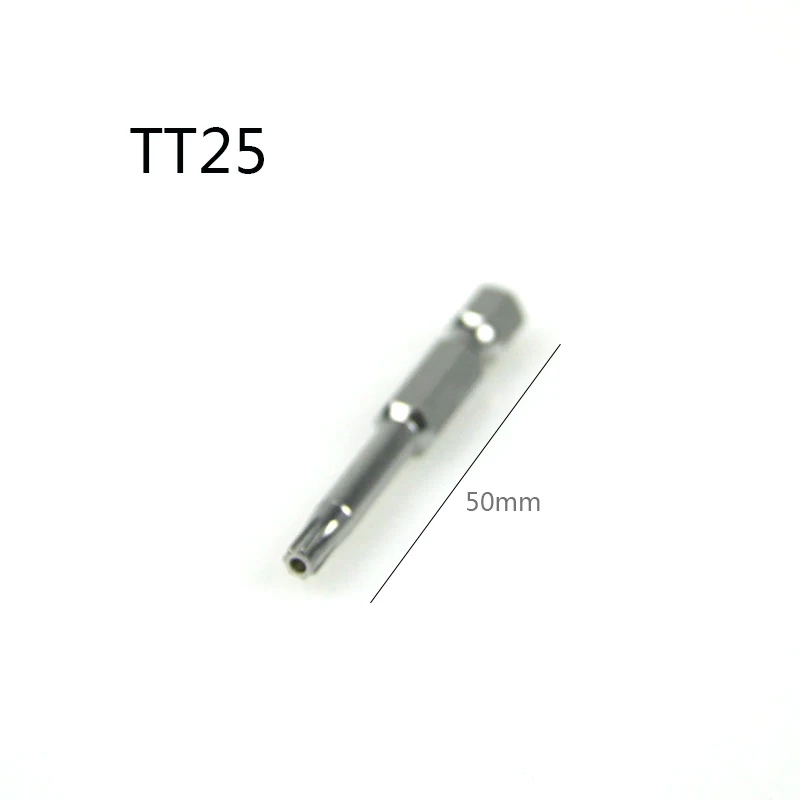 Imagem -05 - Chave de Fenda Torx Bit com Furo Haste Sextavada Bits Estrela de Pontos Pcs Tt20 Tt25 Tt27 Tt40 Tt45