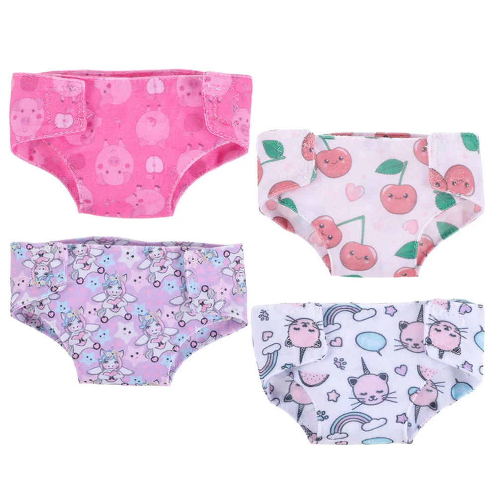 

4 Pcs Clothes Baby Diapers Accessories Toys for Girls Panties Accessory